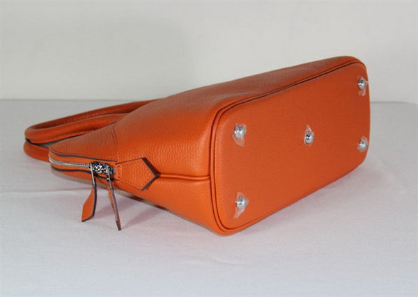 High Quality Replica Hermes Bolide Togo Leather Tote Bag Orange 1923
